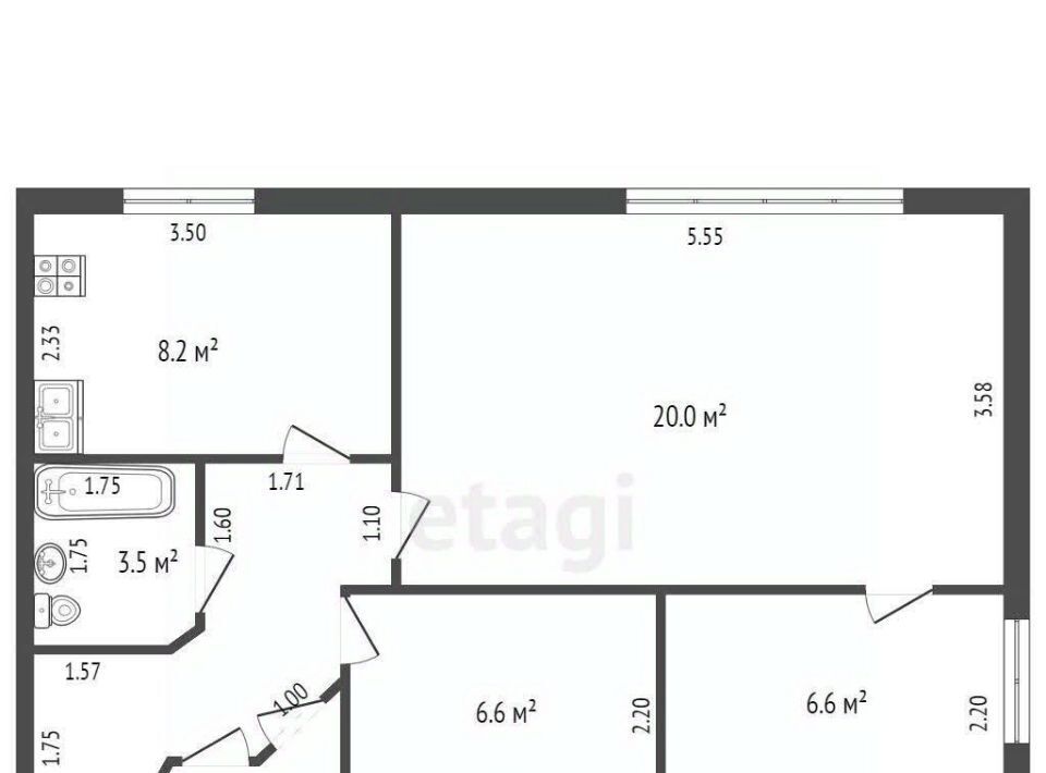 квартира г Можга мкр Чебершурский 1, Можгинский район фото 2