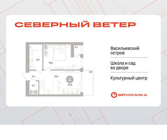 метро Приморская р-н Василеостровский ЖК Северный Ветер фото