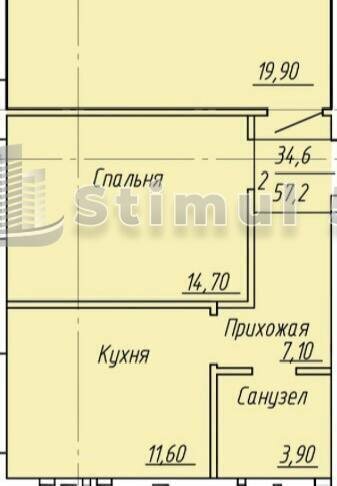 квартира г Оренбург п Ростоши Ростошинская улица фото 1