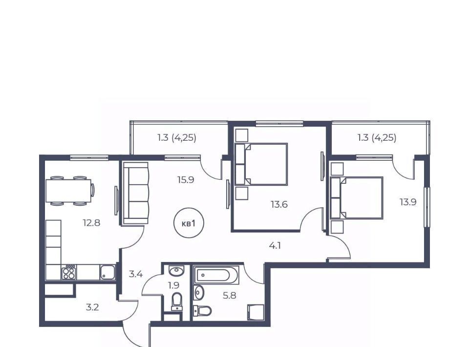 квартира г Саки ул Заводская 62 фото 1