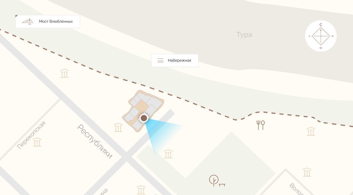квартира г Тюмень р-н Центральный ул Красина 4 фото 3