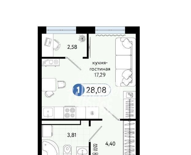 квартира г Тюмень р-н Ленинский ул Газопромысловая 1к/2 фото 19