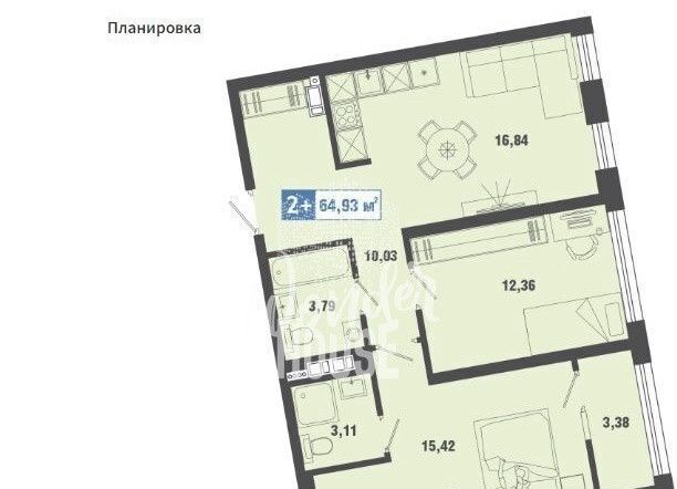 квартира г Тюмень р-н Калининский ул Александра Федоровича 12 мкр-н Рощино фото 9