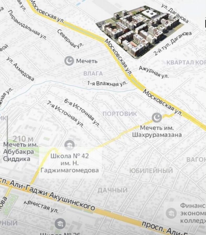 квартира г Махачкала р-н Кировский ул Даганова 139 Кировский внутригородской район фото 14