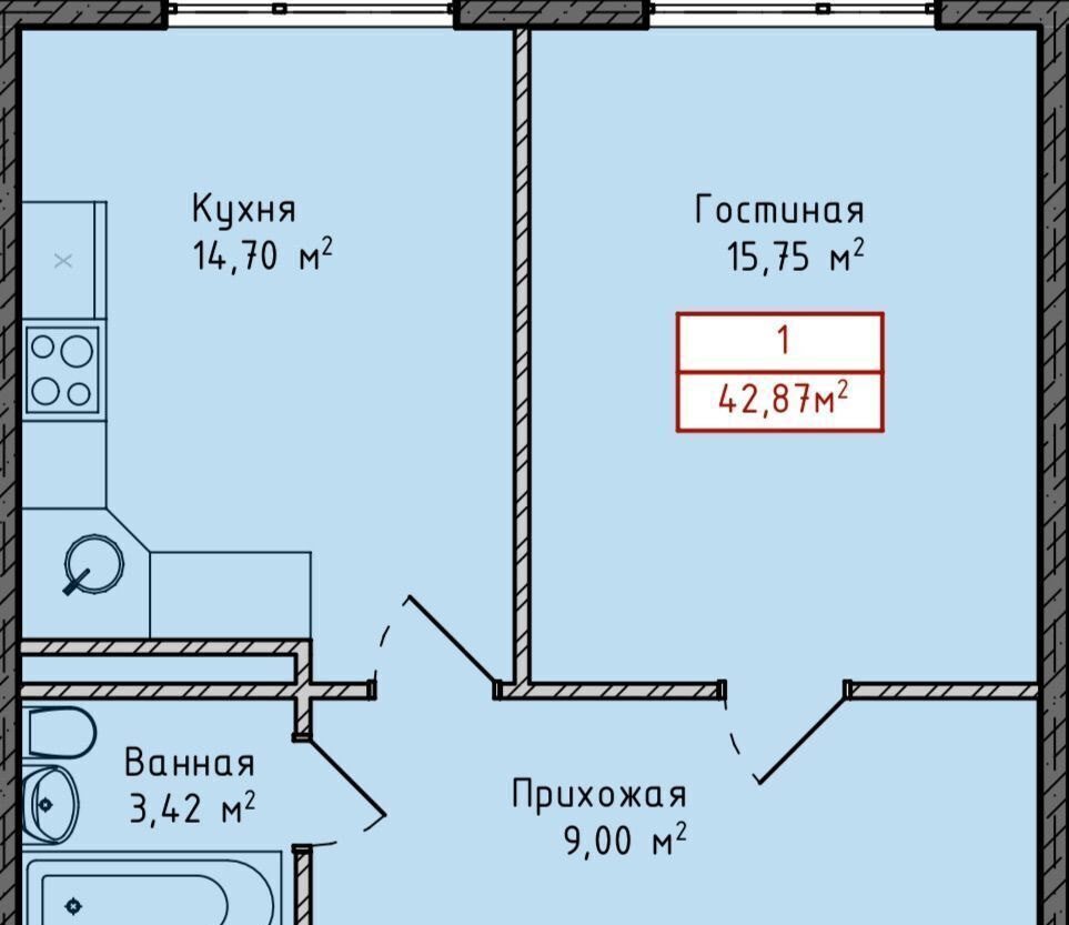 квартира г Махачкала р-н Кировский ул Даганова 139 Кировский внутригородской район фото 15
