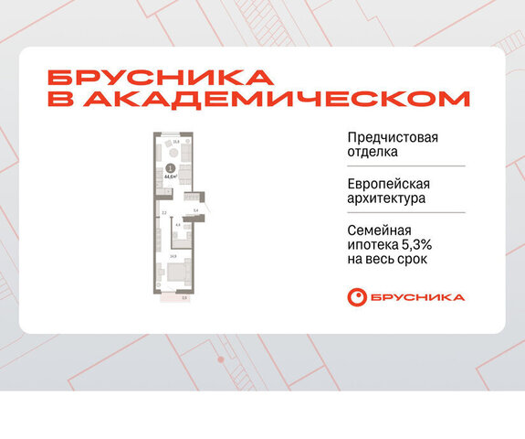 г Екатеринбург Чкаловская ЖК Брусника в Академическом фото