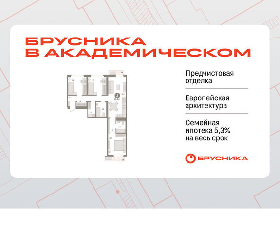 г Екатеринбург Чкаловская ЖК Брусника в Академическом фото