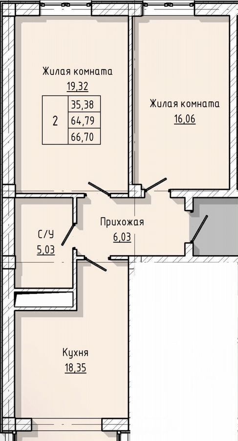 квартира г Нальчик ул Тарчокова 127б фото 33