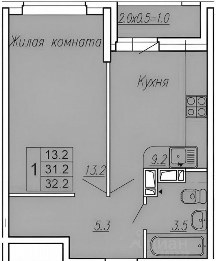 квартира г Ростов-на-Дону р-н Октябрьский ул Нансена 83с/3 фото 9