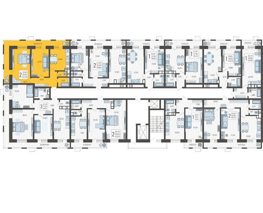 квартира г Краснодар микрорайон 9-й километр ул Ярославская 115/5 фото 2