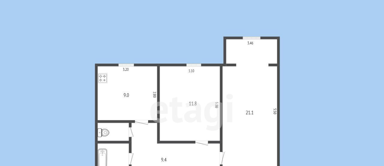 квартира г Черкесск ул Космонавтов 35 фото 2