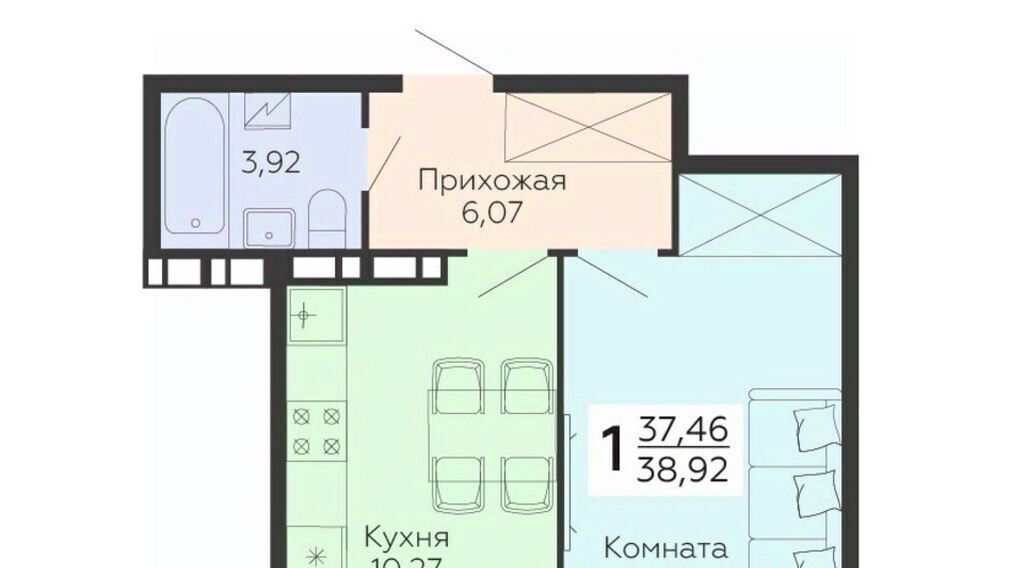 квартира г Воронеж р-н Коминтерновский ул 45 стрелковой дивизии 113 фото 1
