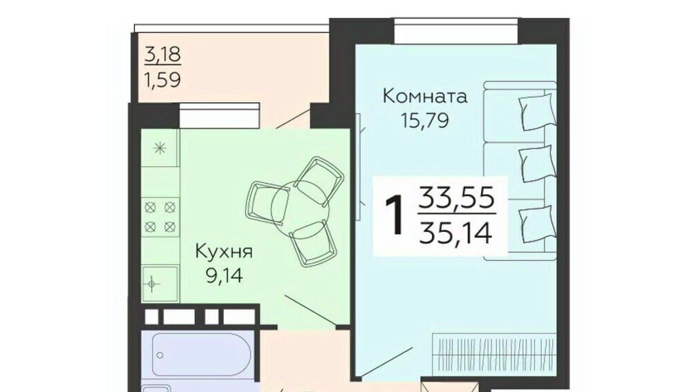 квартира г Воронеж р-н Коминтерновский ул 45 стрелковой дивизии 113 фото 1