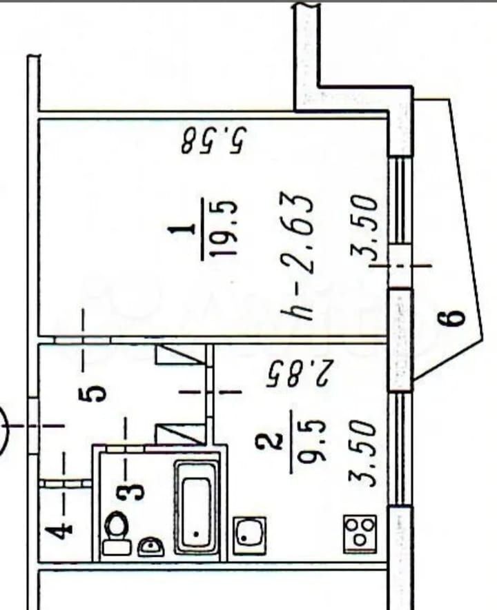 квартира г Омск р-н Октябрьский ул Кирова 22/2 фото 3