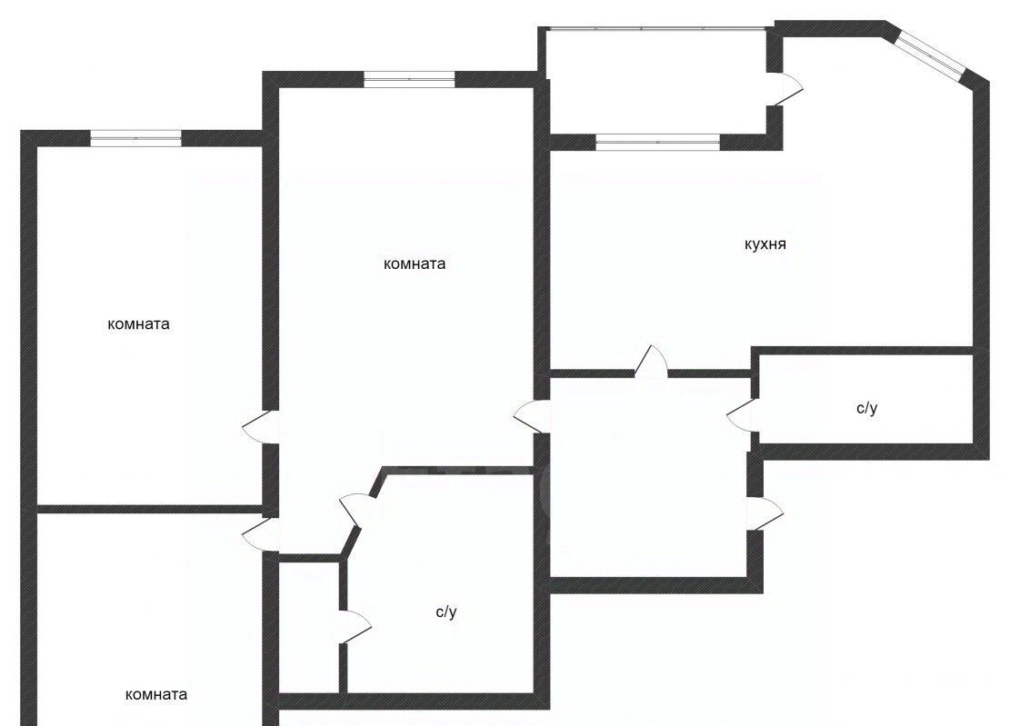квартира г Тюмень р-н Калининский ул Герцена 45 фото 2