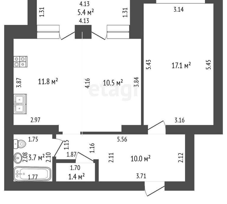 квартира г Стерлитамак улица Рашита Кудашева, 3 фото 9