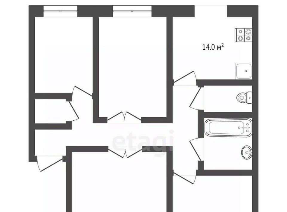квартира г Ярославль р-н Красноперекопский ул Красноперекопская 19 фото 2