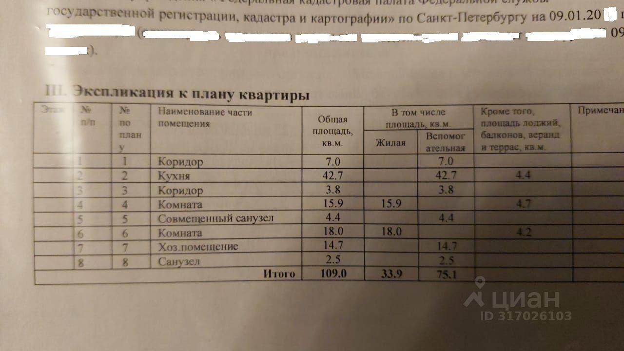 квартира г Санкт-Петербург пр-кт Луначарского 54 округ Сергиевское, Ленинградская область фото 24