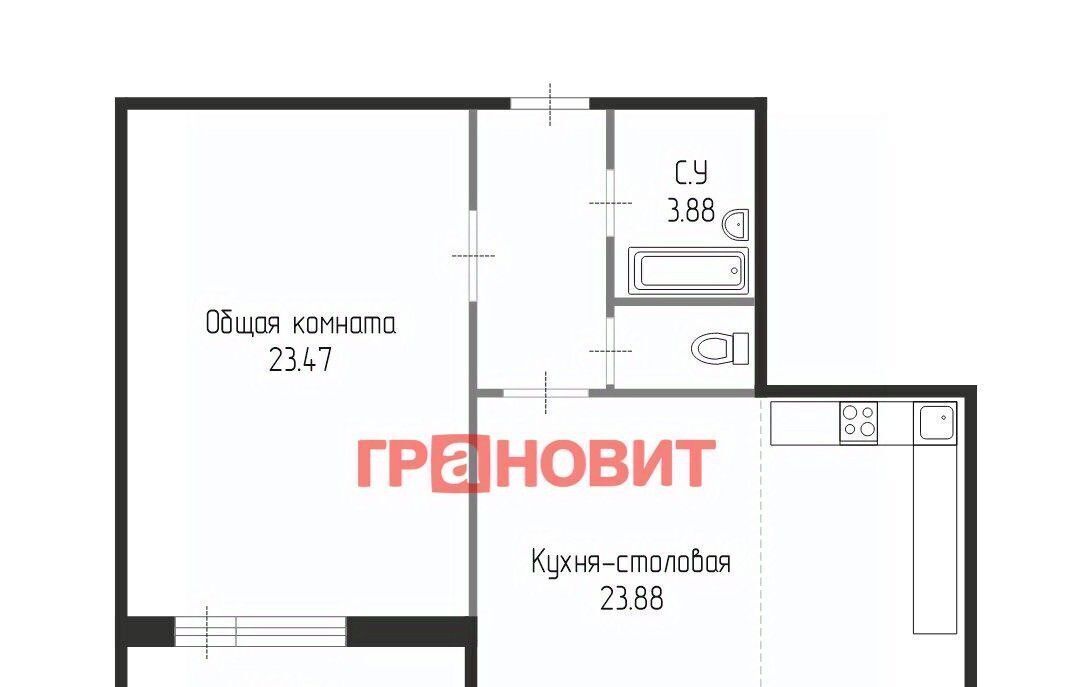 квартира г Новосибирск ул Дивногорская 150/6 Площадь Маркса фото 42