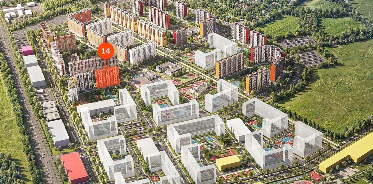 квартира г Домодедово Домодедово Парк жилой комплекс, к 14, Остафьево фото 5