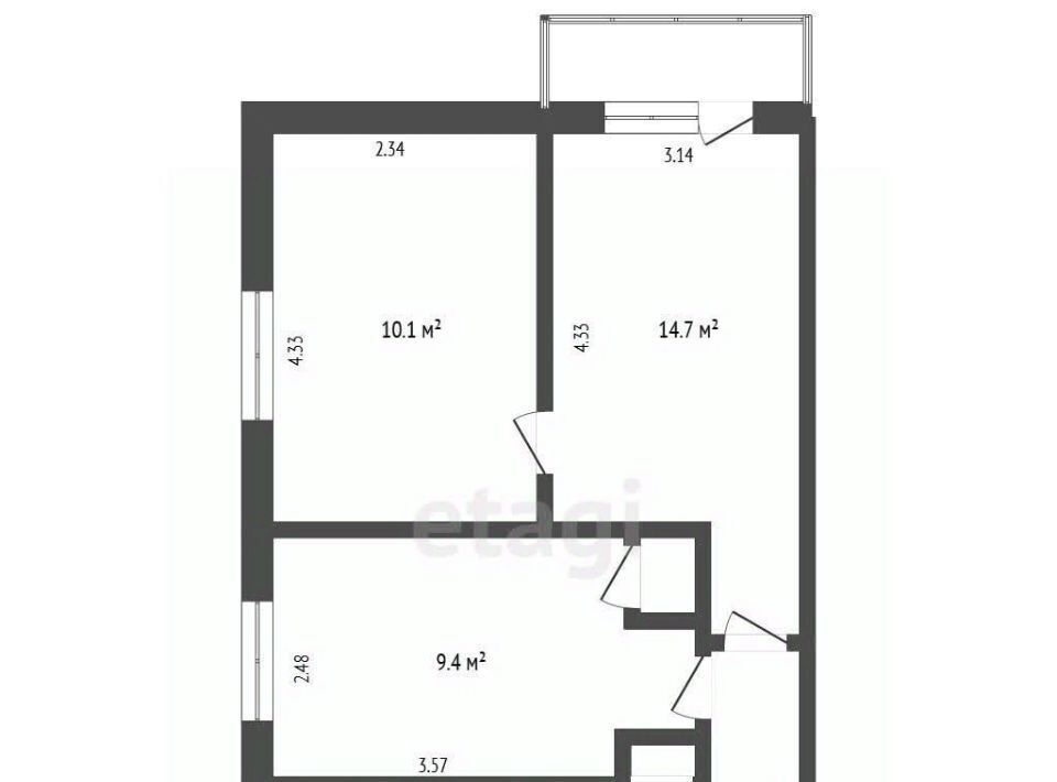 квартира г Кемерово р-н Кировский ул Рекордная 29а фото 2