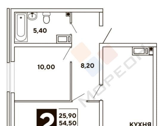 квартира г Краснодар р-н Прикубанский ул Западный Обход 39/2к 5 фото 7