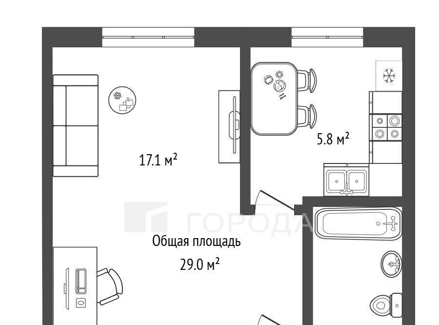 квартира г Новосибирск метро Площадь Гарина-Михайловского ул Магистральная 11 фото 2