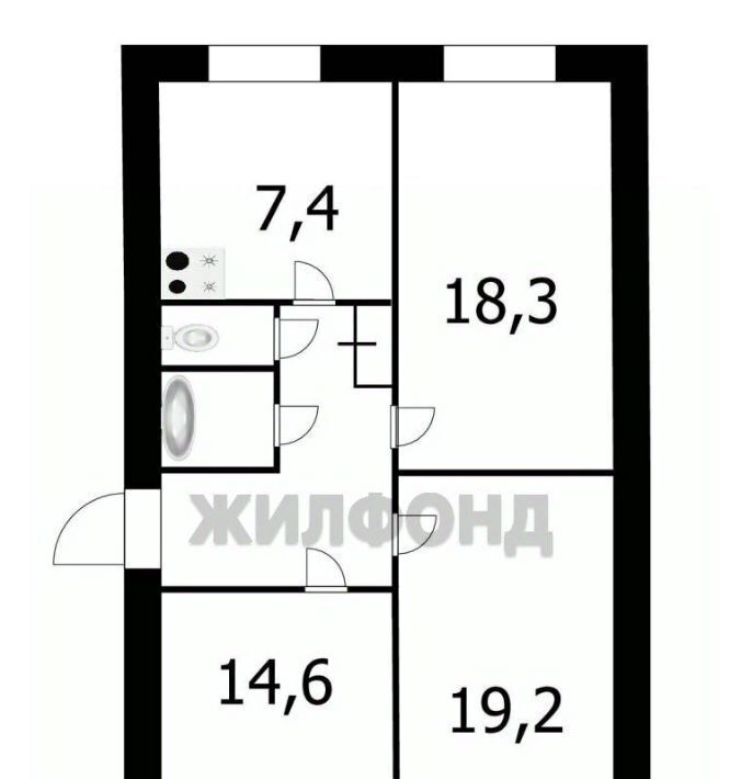 квартира г Новосибирск ул Мира 42 Площадь Маркса фото 16