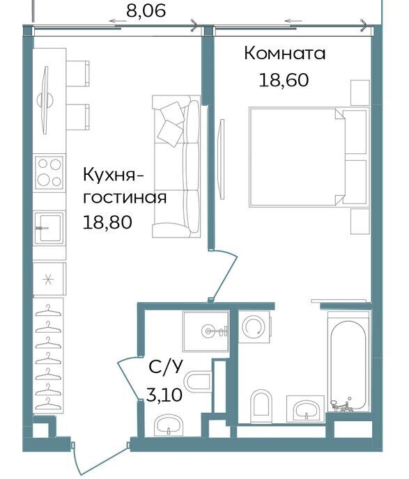 квартира г Саки курортный кластер Темпо фото 1