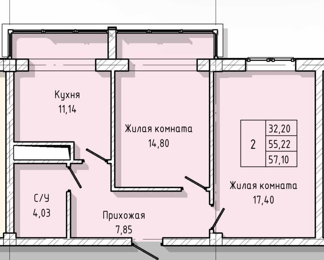 квартира г Нальчик ул Тарчокова 127б фото 2