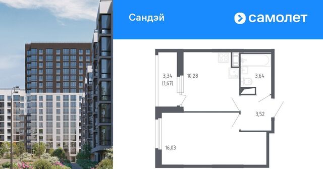 метро Проспект Ветеранов ЖК «Сандэй» 7/2 фото