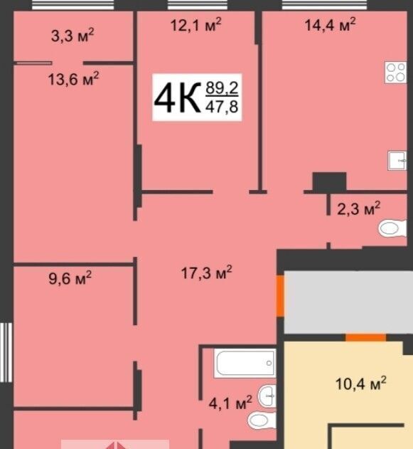 квартира г Нижний Новгород Горьковская пр-кт Героев Донбасса 5 фото 2