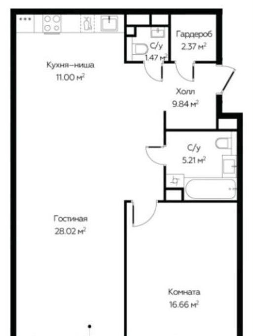 квартира г Москва метро Марьина Роща ул Октябрьская 80с/16 фото 4