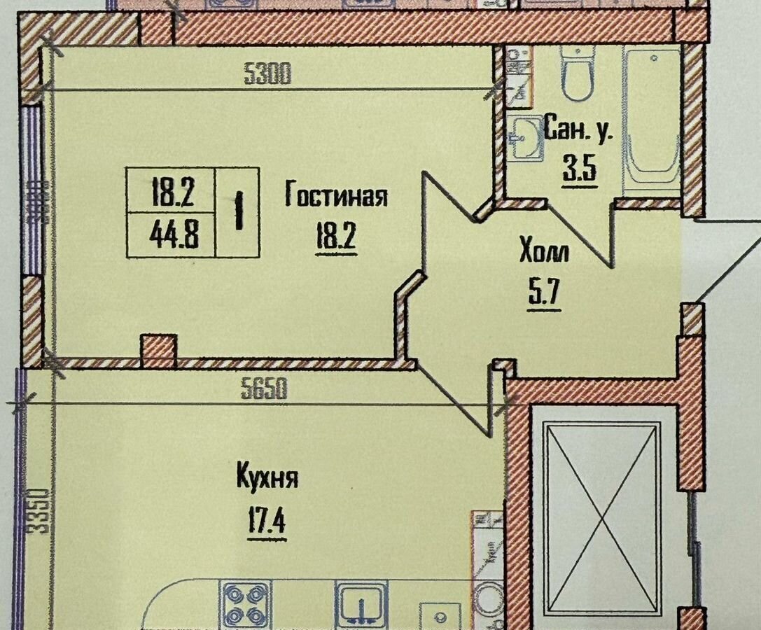 квартира г Нальчик Горная ул Тлостанова 32 фото 14