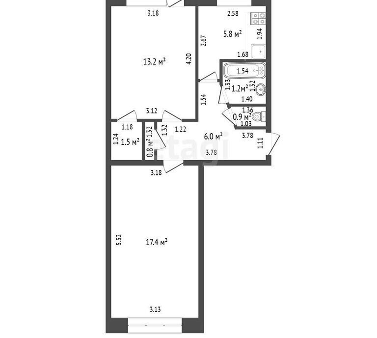 квартира г Стерлитамак ул Худайбердина 113 фото 9