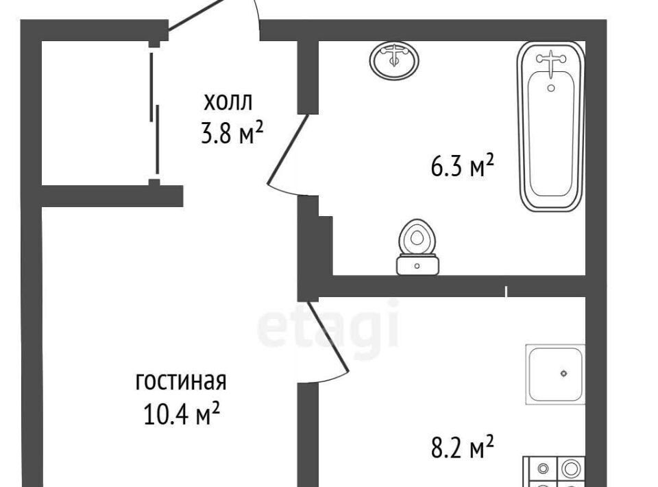 квартира р-н Светлогорский г Светлогорск ул Дачная 6к/1 фото 2