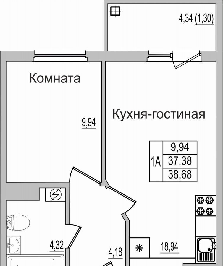 квартира г Псков Запсковье ул Юности 20 фото 9