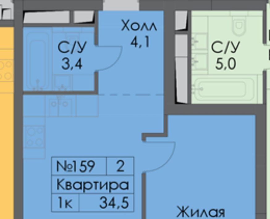 квартира г Москва метро Сокол 2-й Амбулаторный проезд фото 5