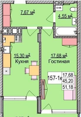 квартира р-н Зеленоградский г Зеленоградск ул Гагарина 87 фото 2