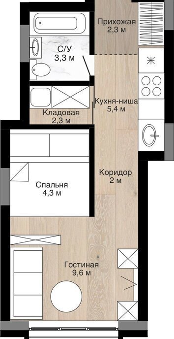 квартира г Кемерово ул Дружбы 30к/17 фото 1