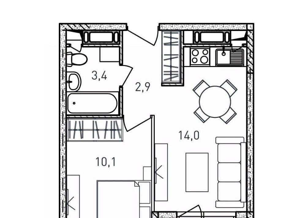 квартира г Балашиха ул Твардовского 36к/3 Ольгино фото 1