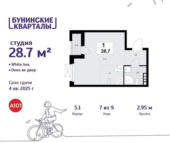 ЖК Бунинские Кварталы 5/1 метро Коммунарка метро Бунинская аллея ТиНАО фото