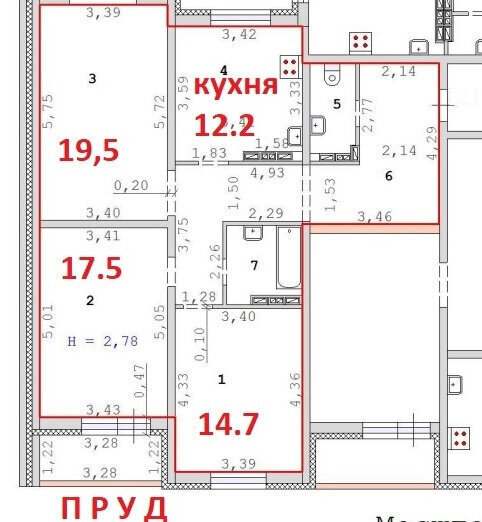 квартира г Екатеринбург ул Крауля 93 Площадь 1905 Года фото 3