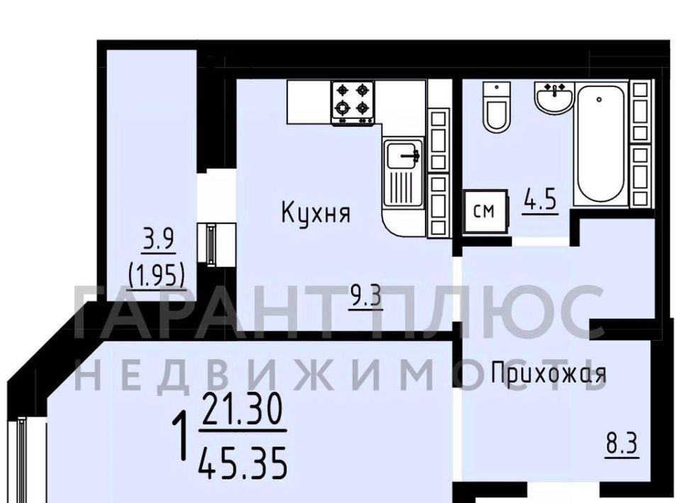 квартира г Липецк р-н Правобережный ул Балмочных С.Ф. 36 ЖК «на ул. Балмочных-Тельмана» фото 21