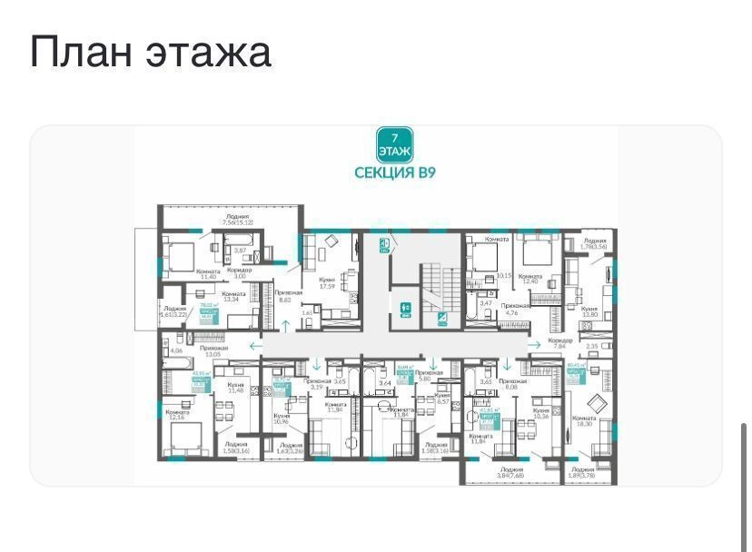 квартира г Симферополь р-н Киевский ул. Куйбышева/Киевская, уч. 1. 1, этапы 16-20, секц. В 9, Б 9. 1, М 1. 4, Б 8, М 1. 3 фото 3