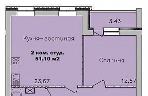 квартира г Новосибирск р-н Ленинский ул Романтиков 26 микрорайон «Дивногорский» фото 1