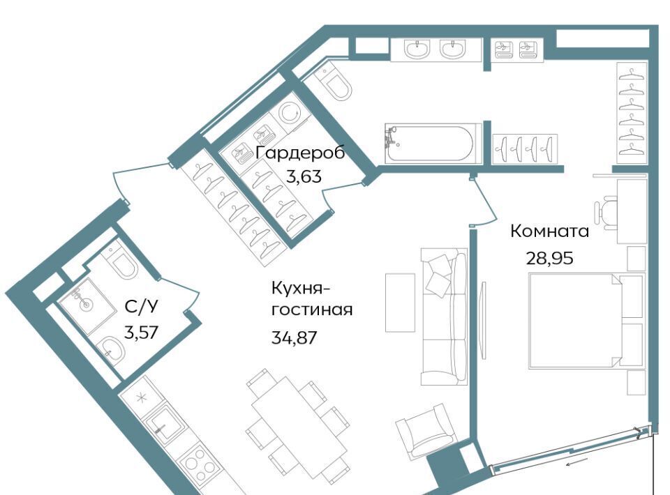 квартира г Саки ул Морская TEMPO фото 1
