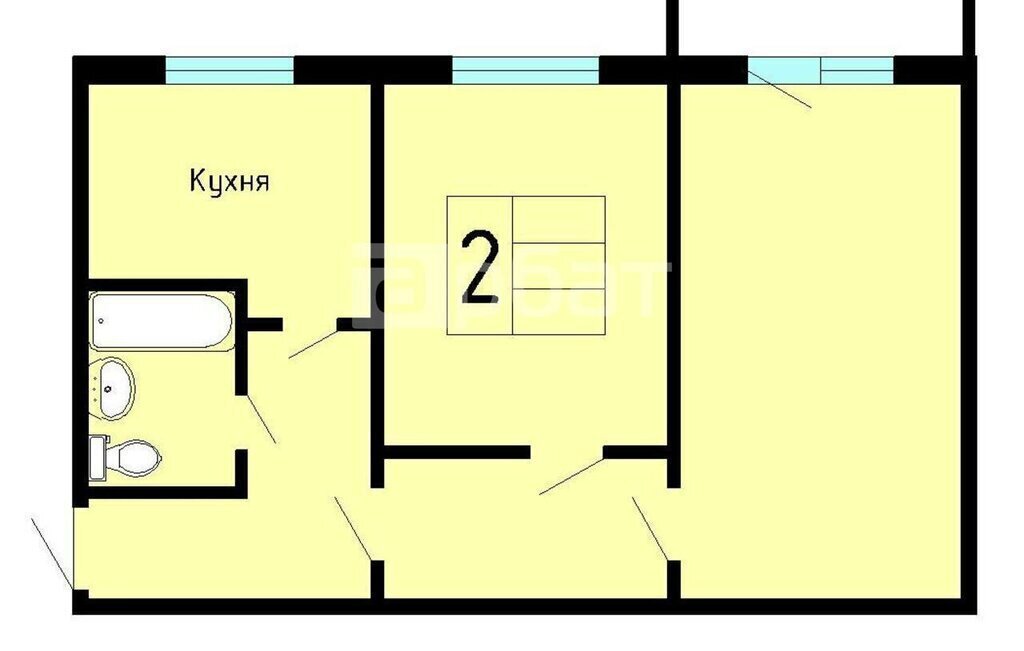 квартира г Кострома ул Димитрова 31 фото 13