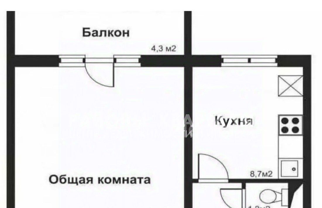 квартира г Челябинск р-н Курчатовский пр-кт Комсомольский 124 фото 11