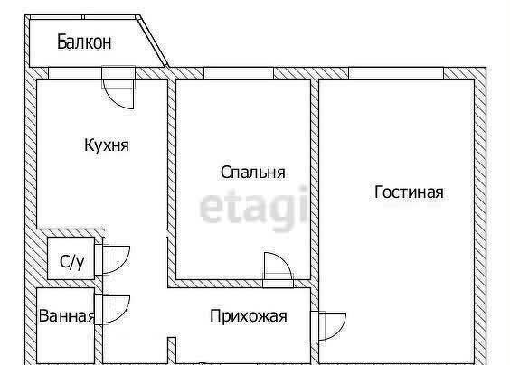 квартира г Норильск ул Комсомольская 9 фото 19